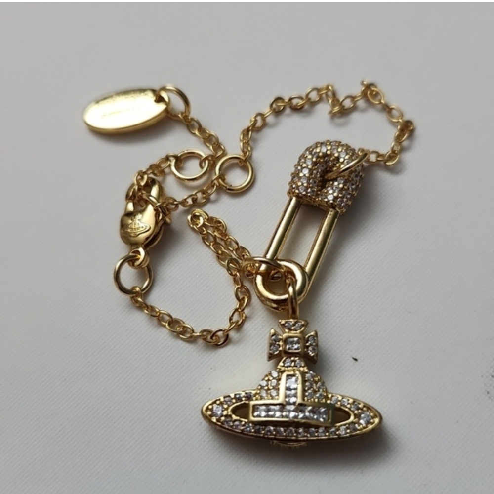 Vivienne Westwood Gold and Silver Orb Bracelet